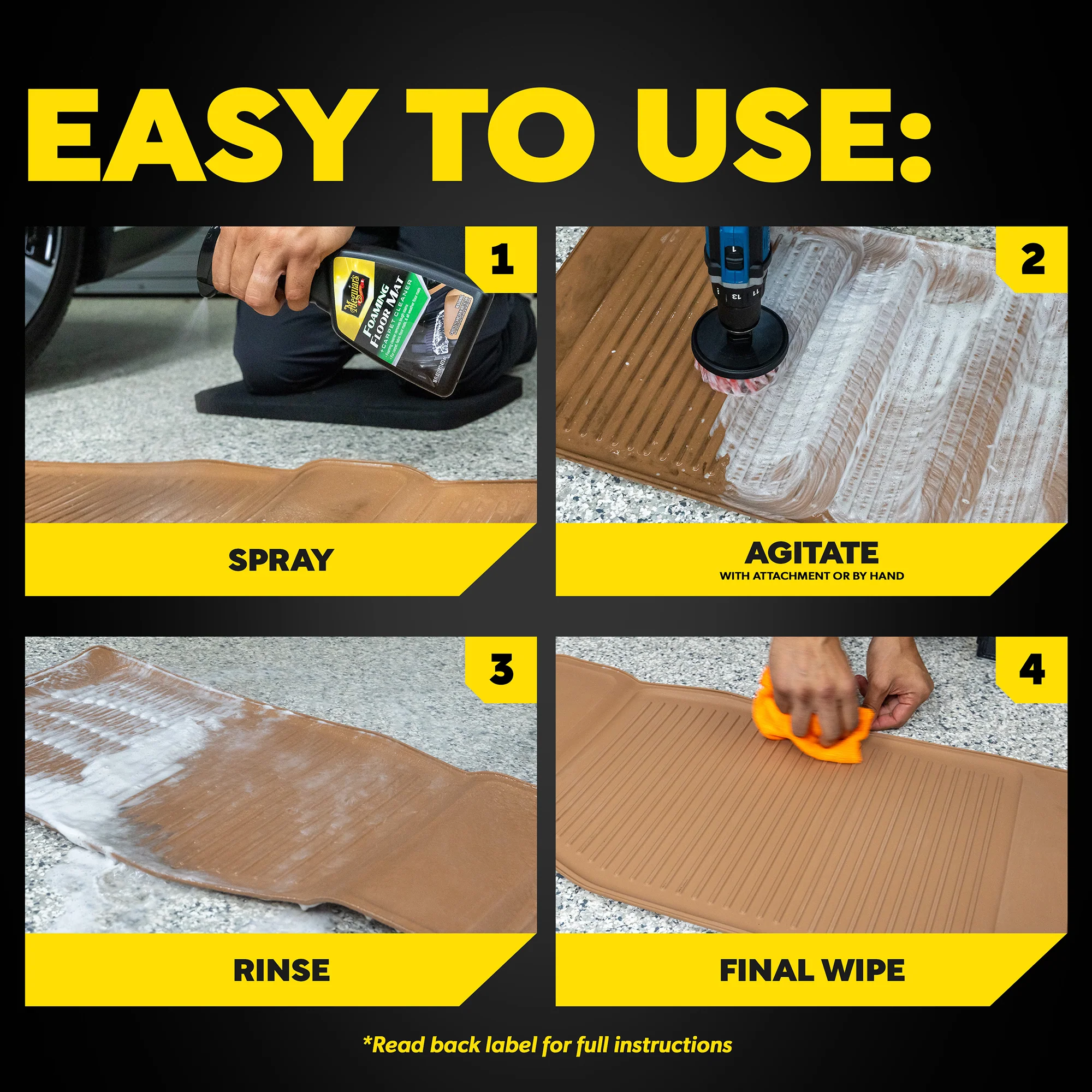 Meguiar's Foaming Floor Mat + Carpet Cleaner - 16 oz. - Image 7
