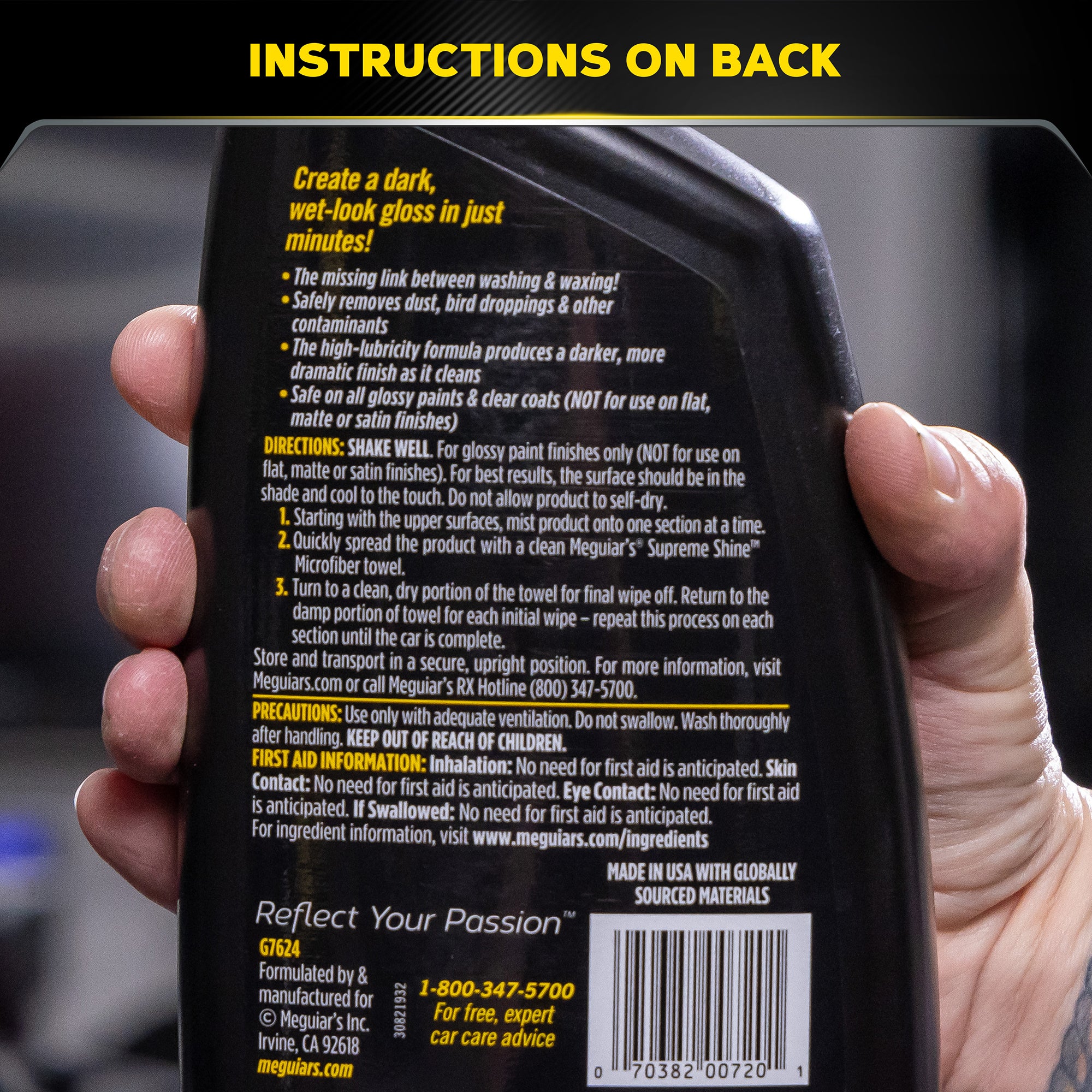 Meguiar's Gold Class Quik Detailer - 24 oz. - Image 7