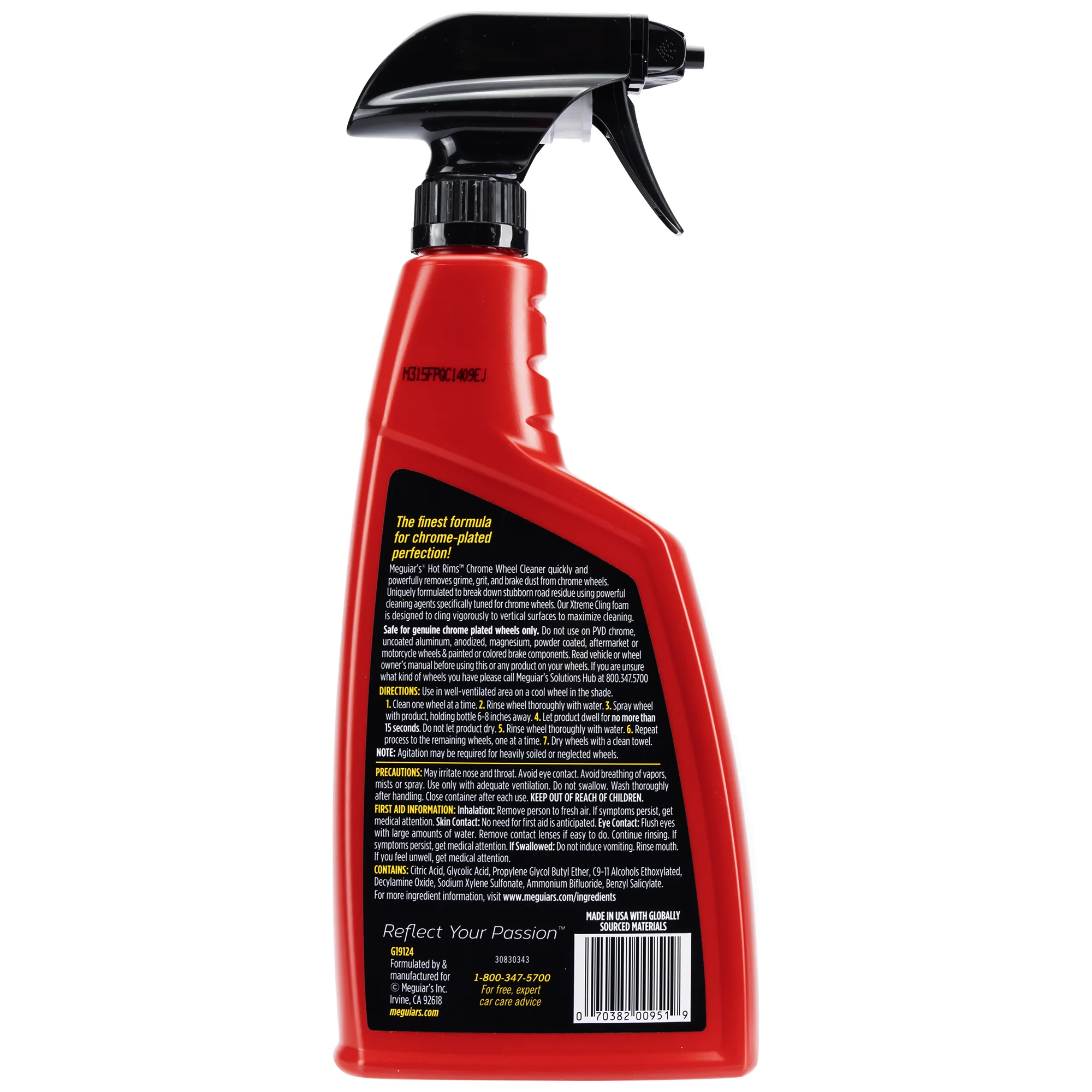 Meguiar's Hot Rims Chrome Wheel Cleaner - 24 oz. - Image 9