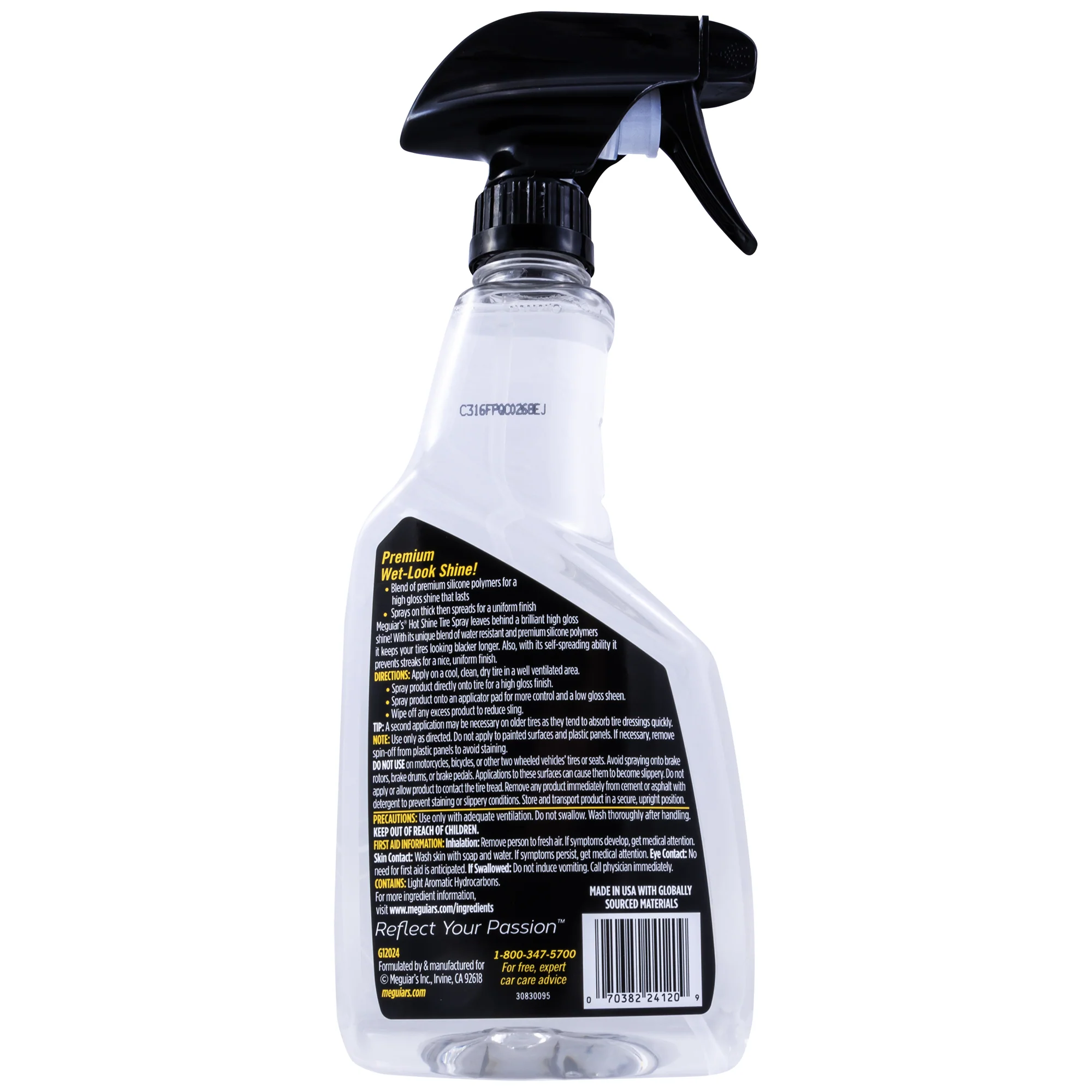 Meguiar's Hot Shine High Gloss Tire Spray - 24 oz. - Image 7