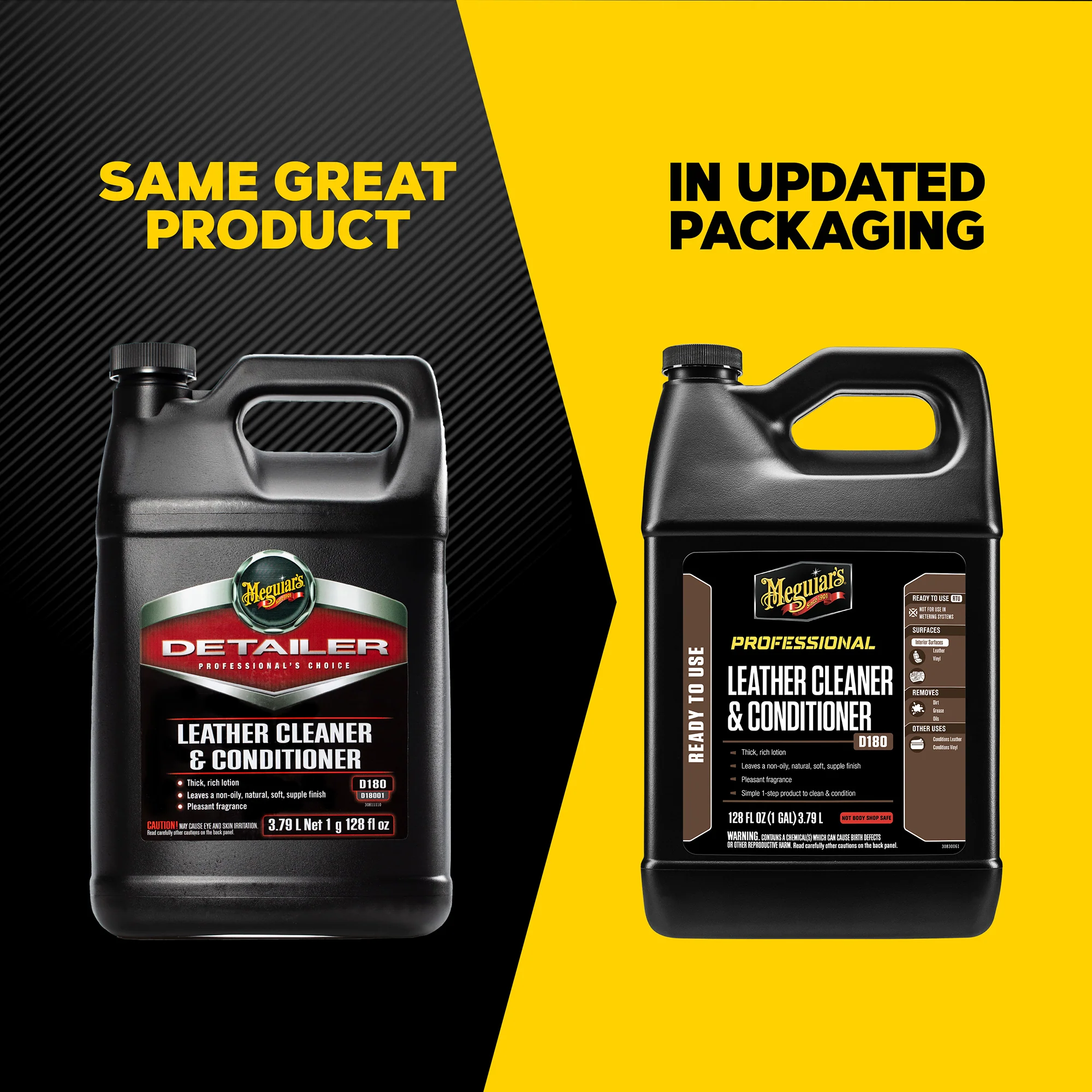 Meguiar's Leather Cleaner & Conditioner, D180 - 1 gal. - Image 4