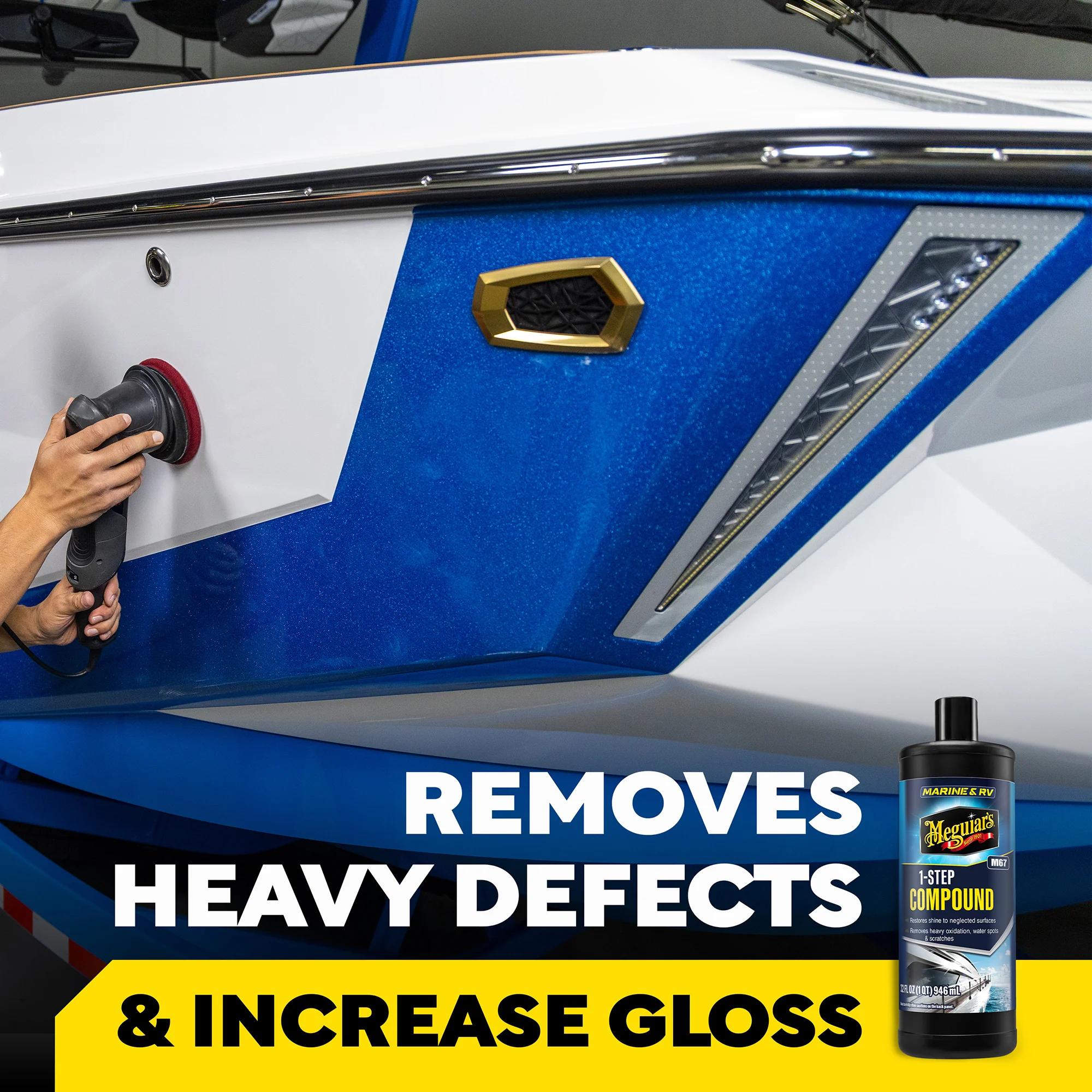 Meguiar's Marine/RV One Step Compound, #67 - 32 oz. - Image 2