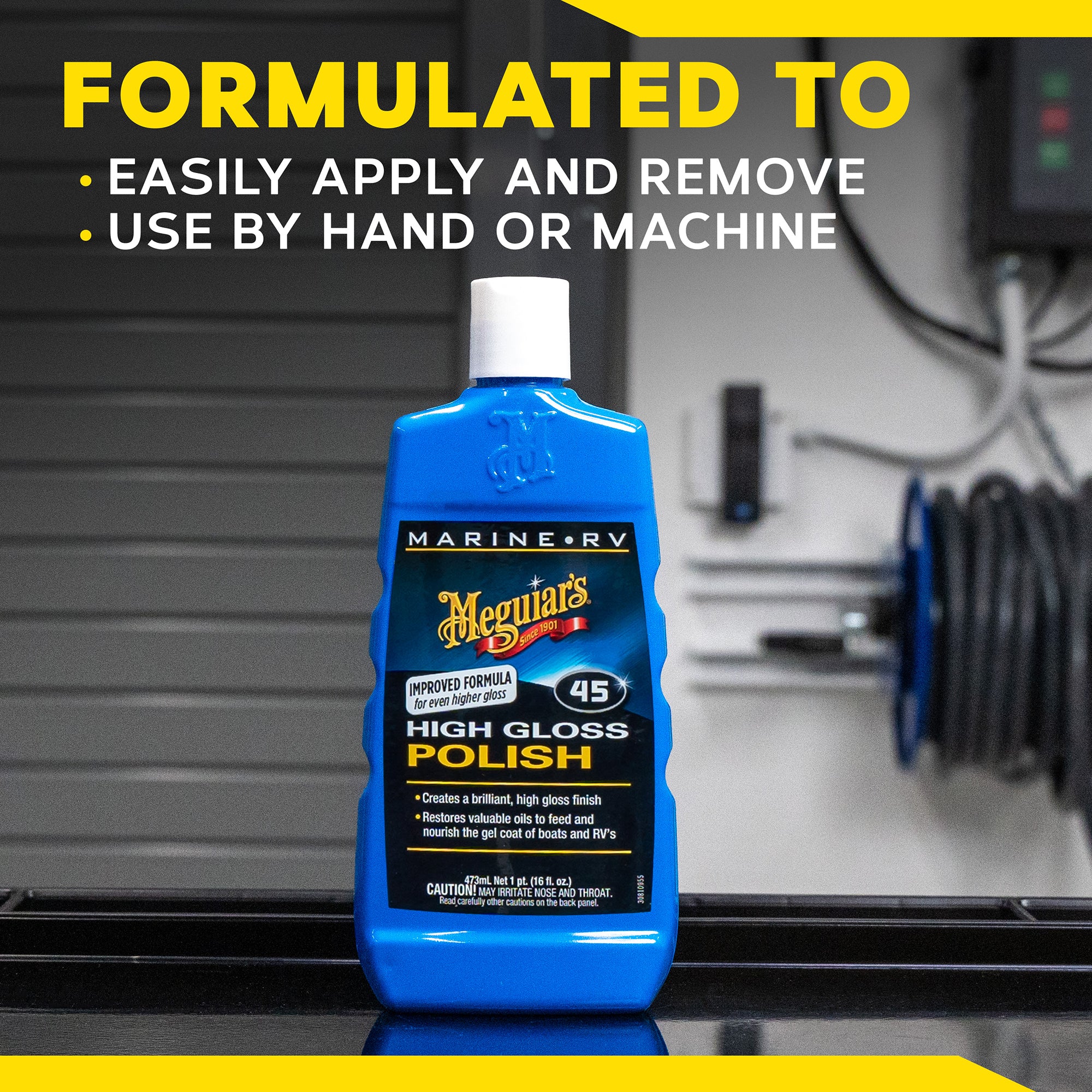 Meguiar's Marine/RV Polish & Gloss Enhancer, #45 - 16 oz. - Image 8