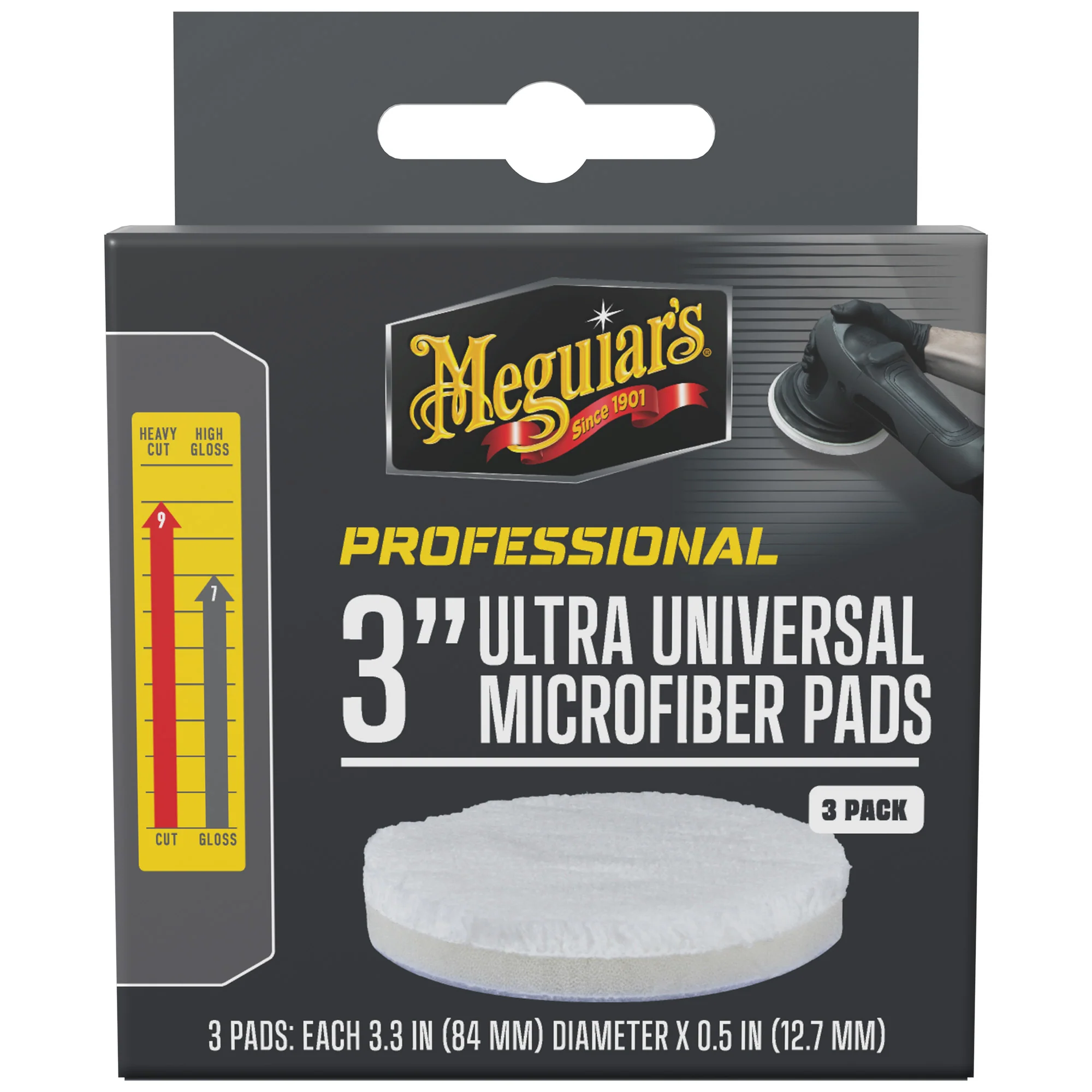 Meguiar's Professional Ultra Universal Microfiber Pads, M3MFP3 - 3" (3 pack) - Image 9