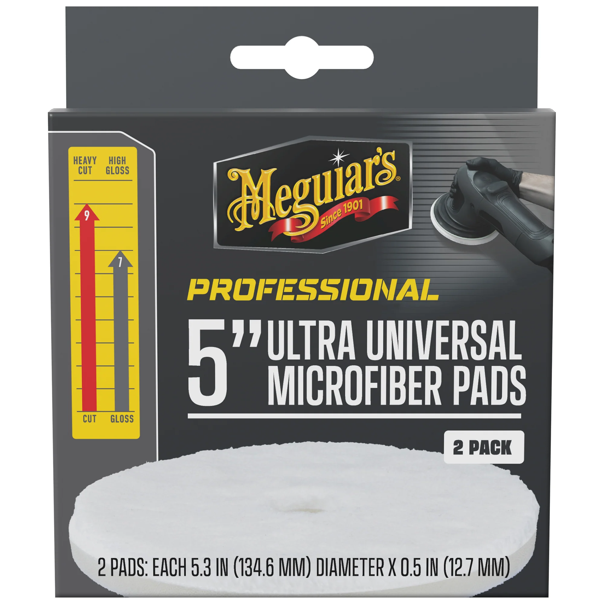 Meguiar's Professional Ultra Universal Microfiber Pads, M5MFP2 - 5" (2 pack) - Image 9