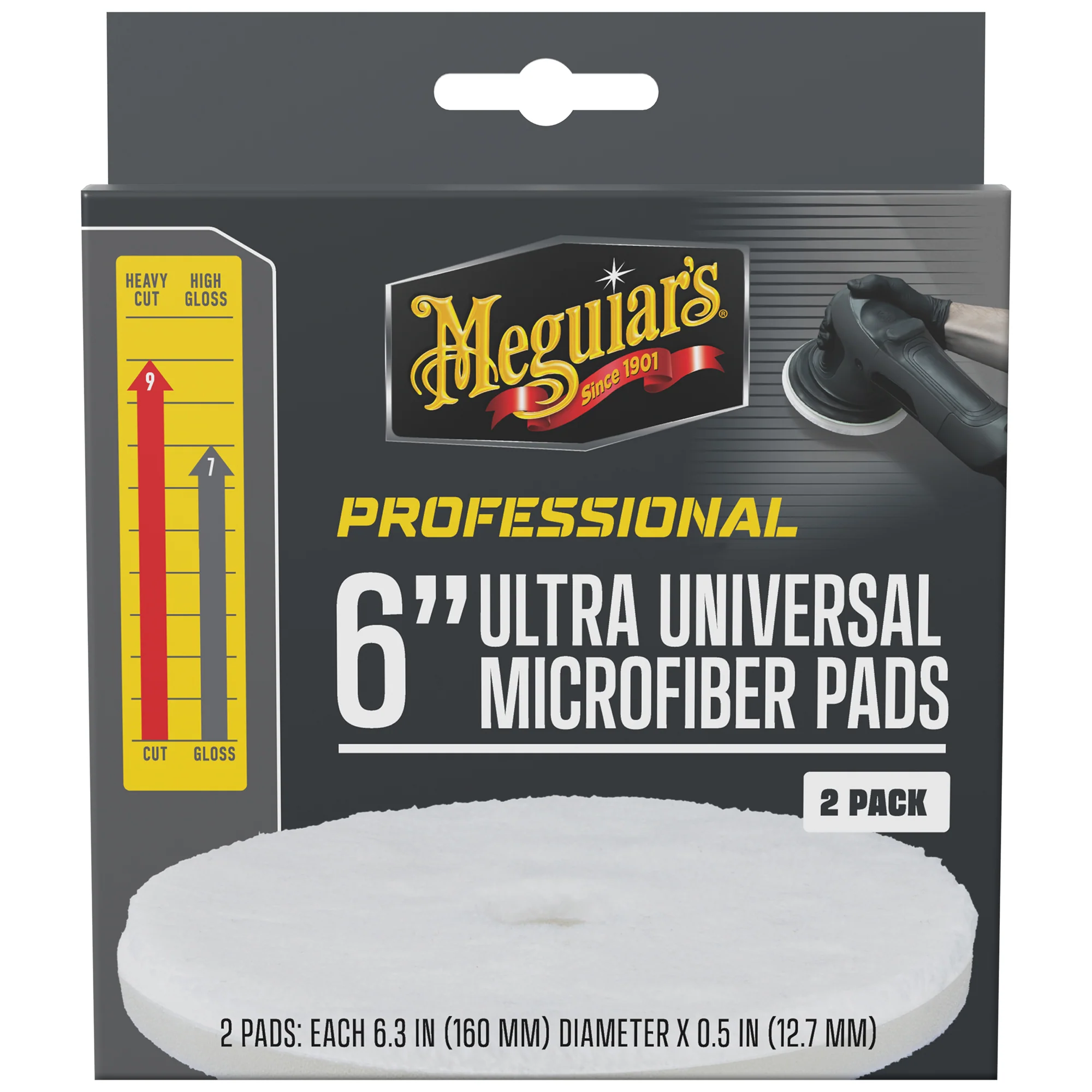 Meguiar's Professional Ultra Universal Microfiber Pads, M6MFP2 - 6" (2 pack) - Image 9