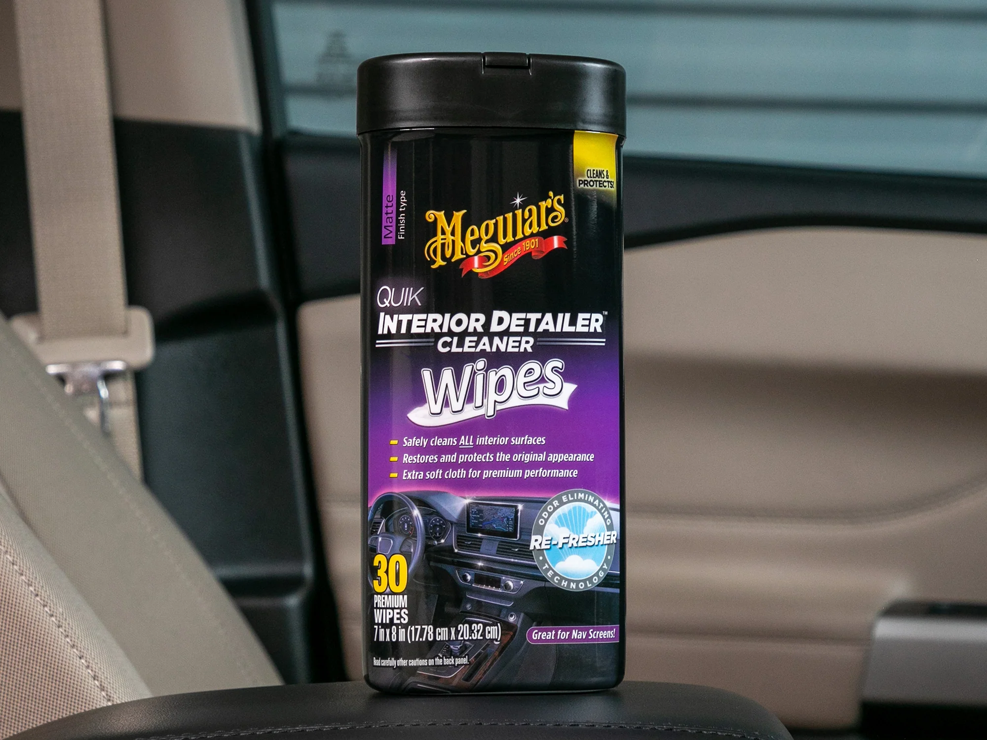 Meguiar's Quik Interior Detailer Wipes - 30 Wipes - Image 6