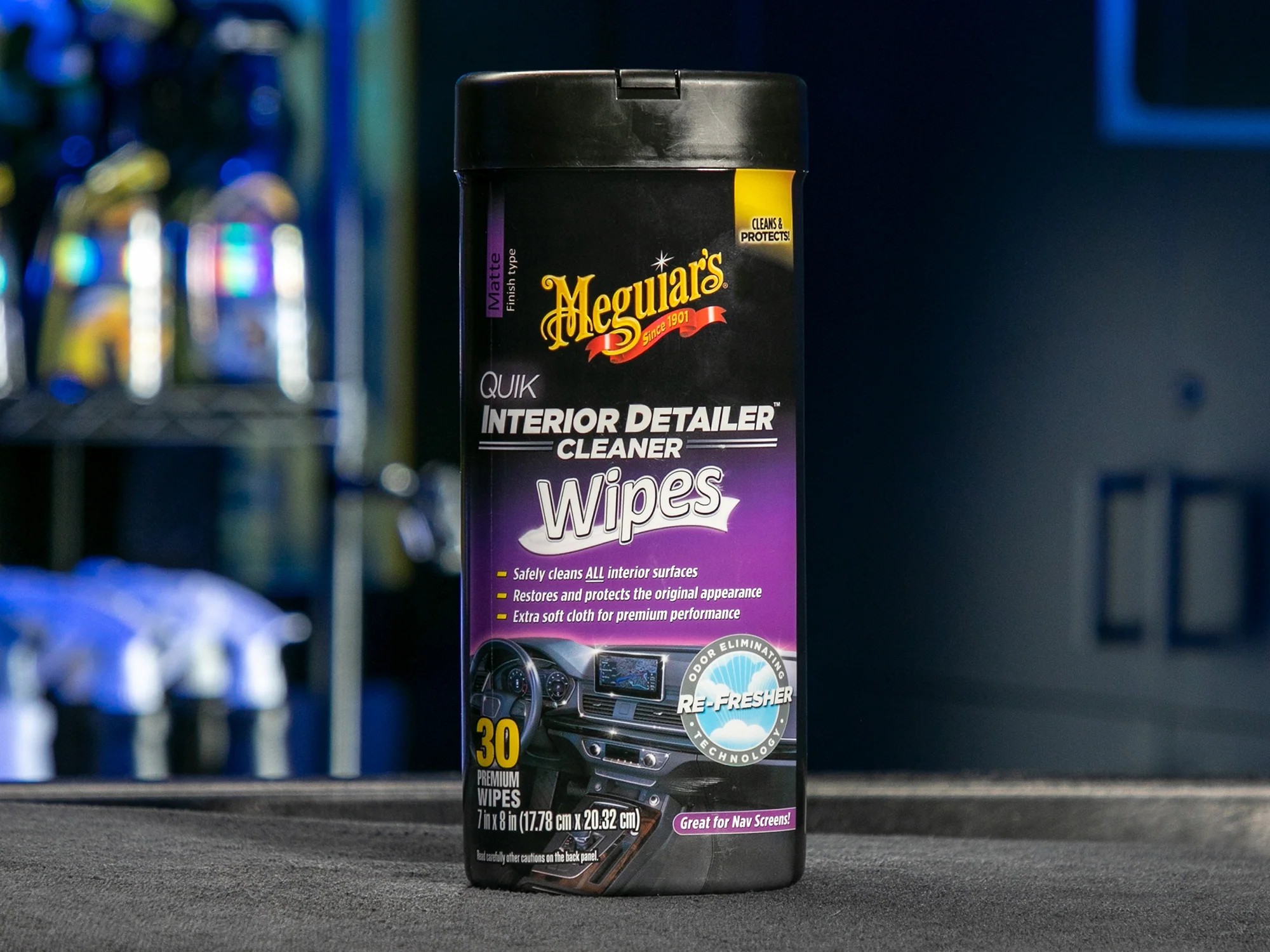 Meguiar's Quik Interior Detailer Wipes - 30 Wipes - Image 7