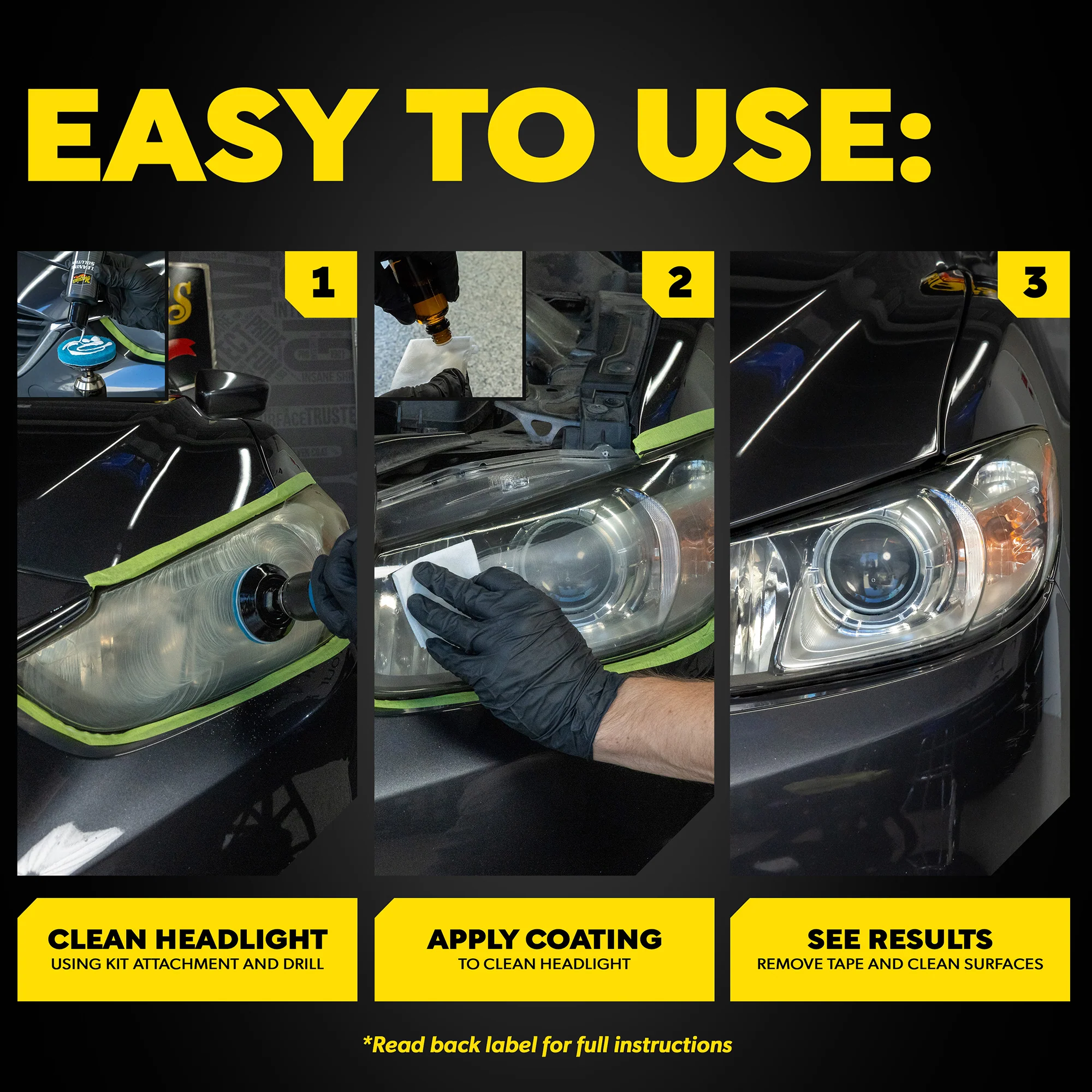 Meguiar's Quik Solutions Heavy Duty Headlight Kit - Image 6