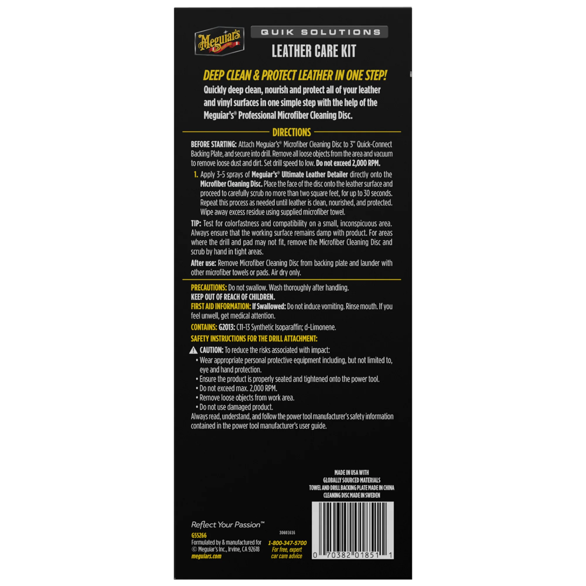 Meguiar's Quik Solutions Leather Care Kit - Image 9
