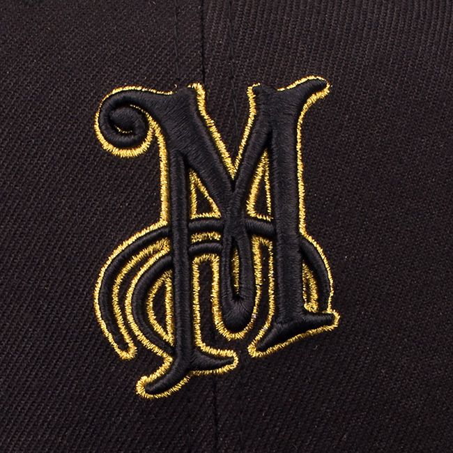 Meguiar's "M" Classic Snapback Hat (Black/Gold) - Image 6