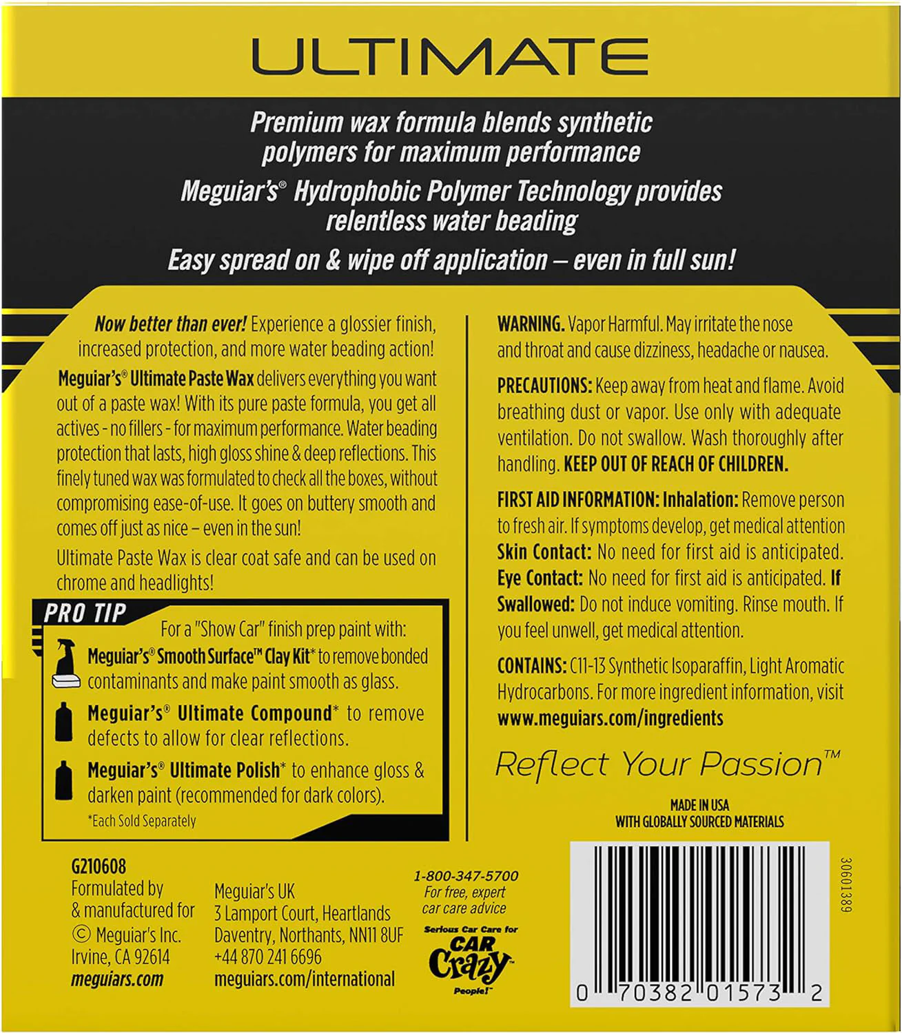 Meguiar's Ultimate Paste Wax - 8 oz. - Image 5