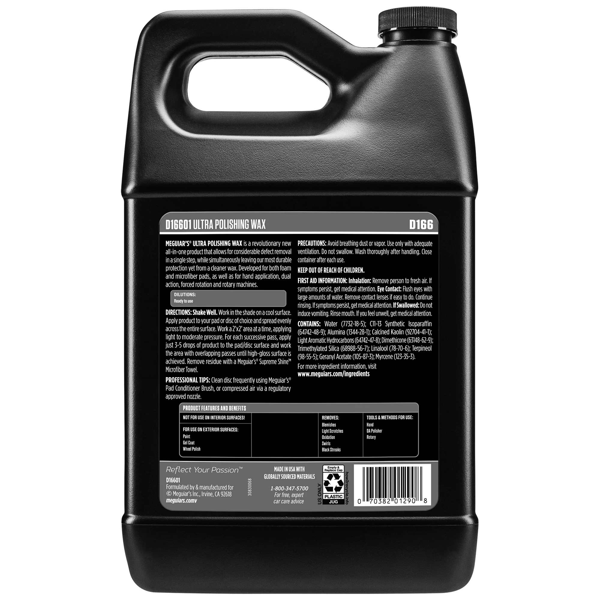 Meguiar's Ultra Polishing Wax, D166 - 1 gal. - Image 5