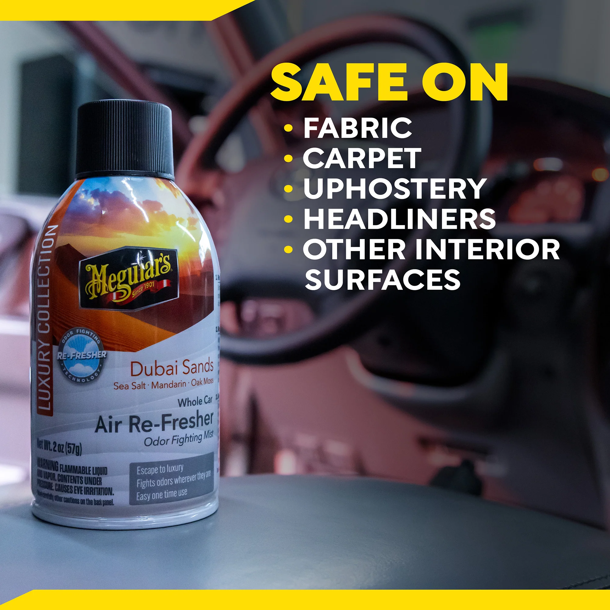 Meguiar's Whole Car Air Refresher Odor Eliminator - Dubai Sands Scent - Image 3
