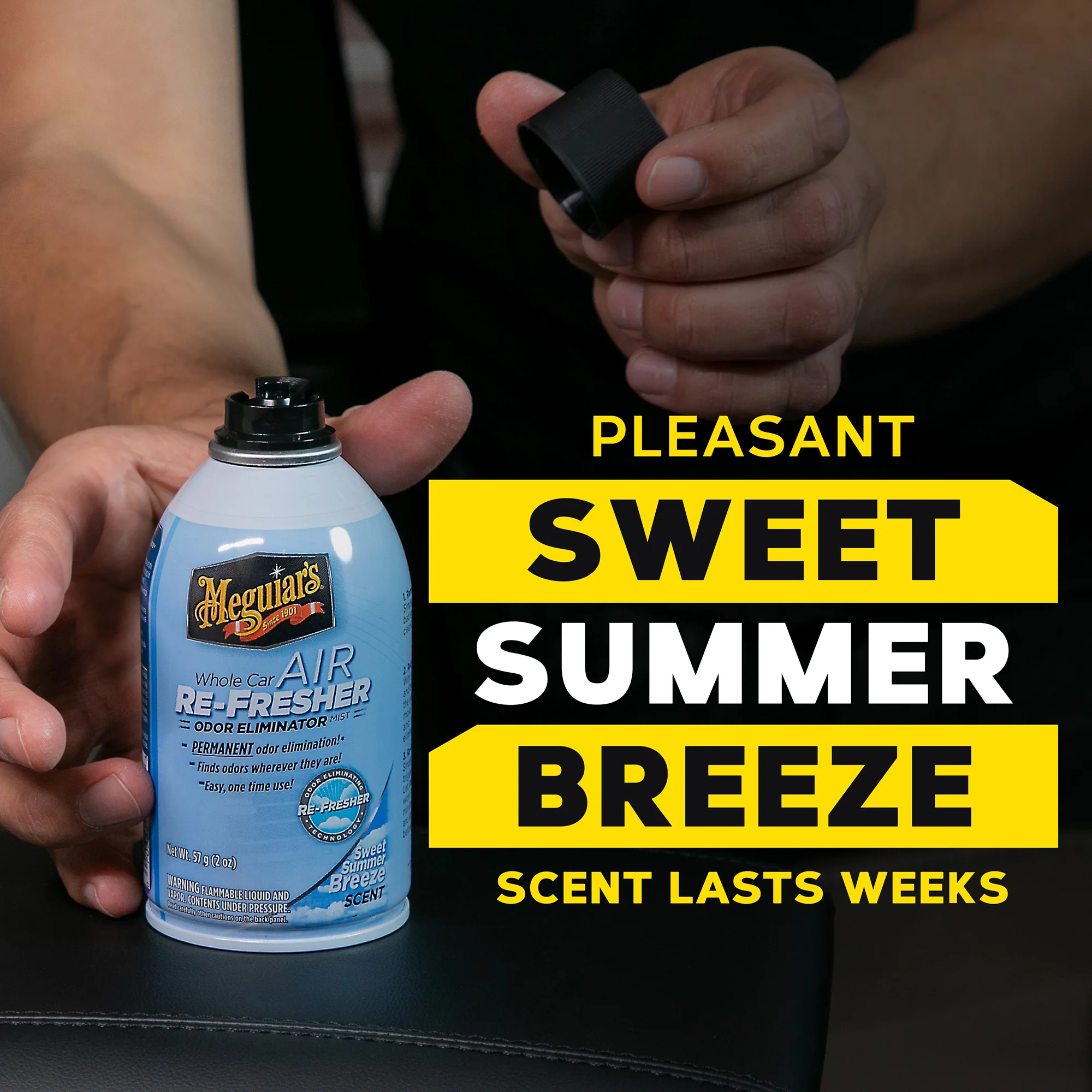 Meguiar's Whole Car Air Refresher Odor Eliminator - Summer Breeze Scent - Image 5