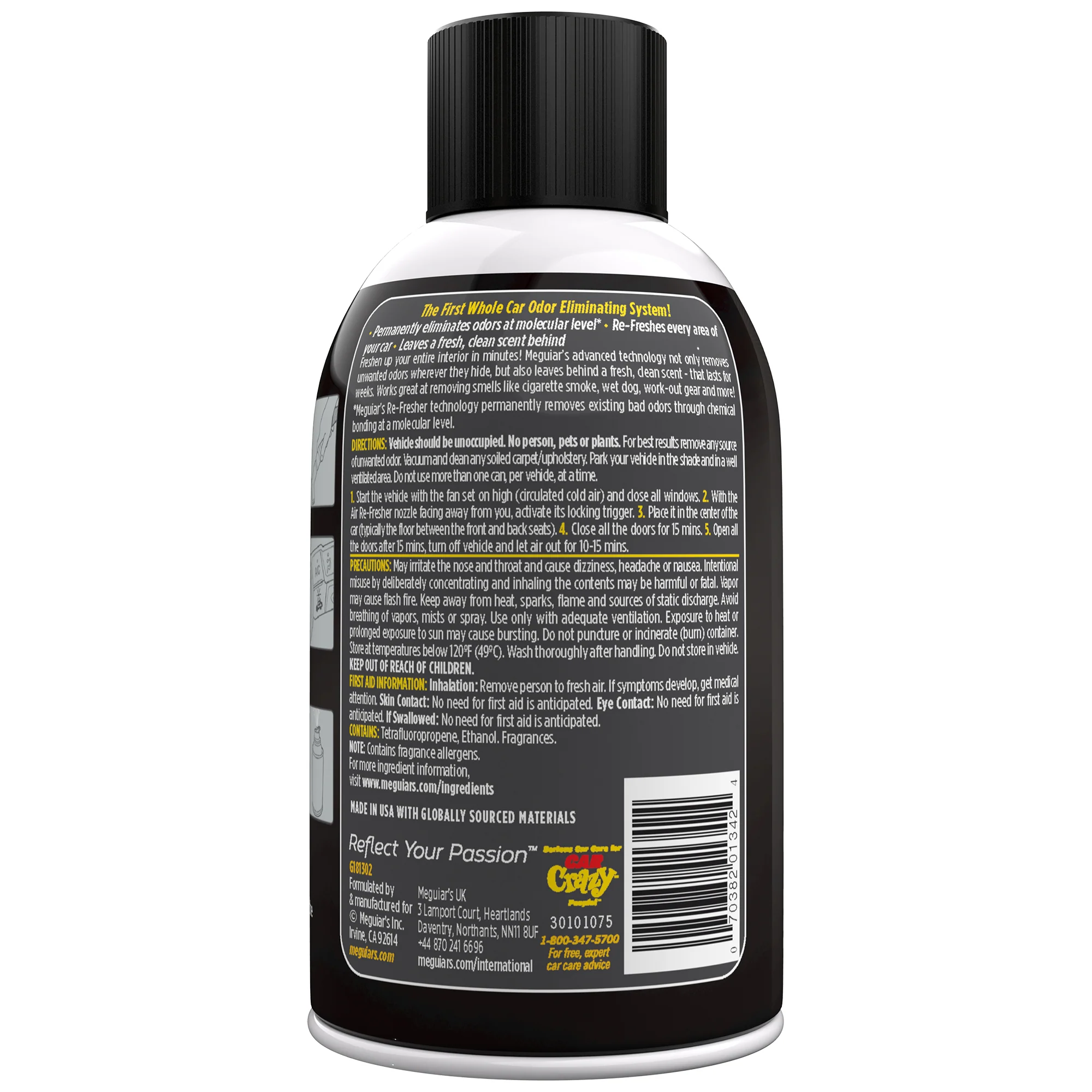 Meguiar's Whole Car Air Refresher Odor Eliminator - Black Chrome Scent - Image 8