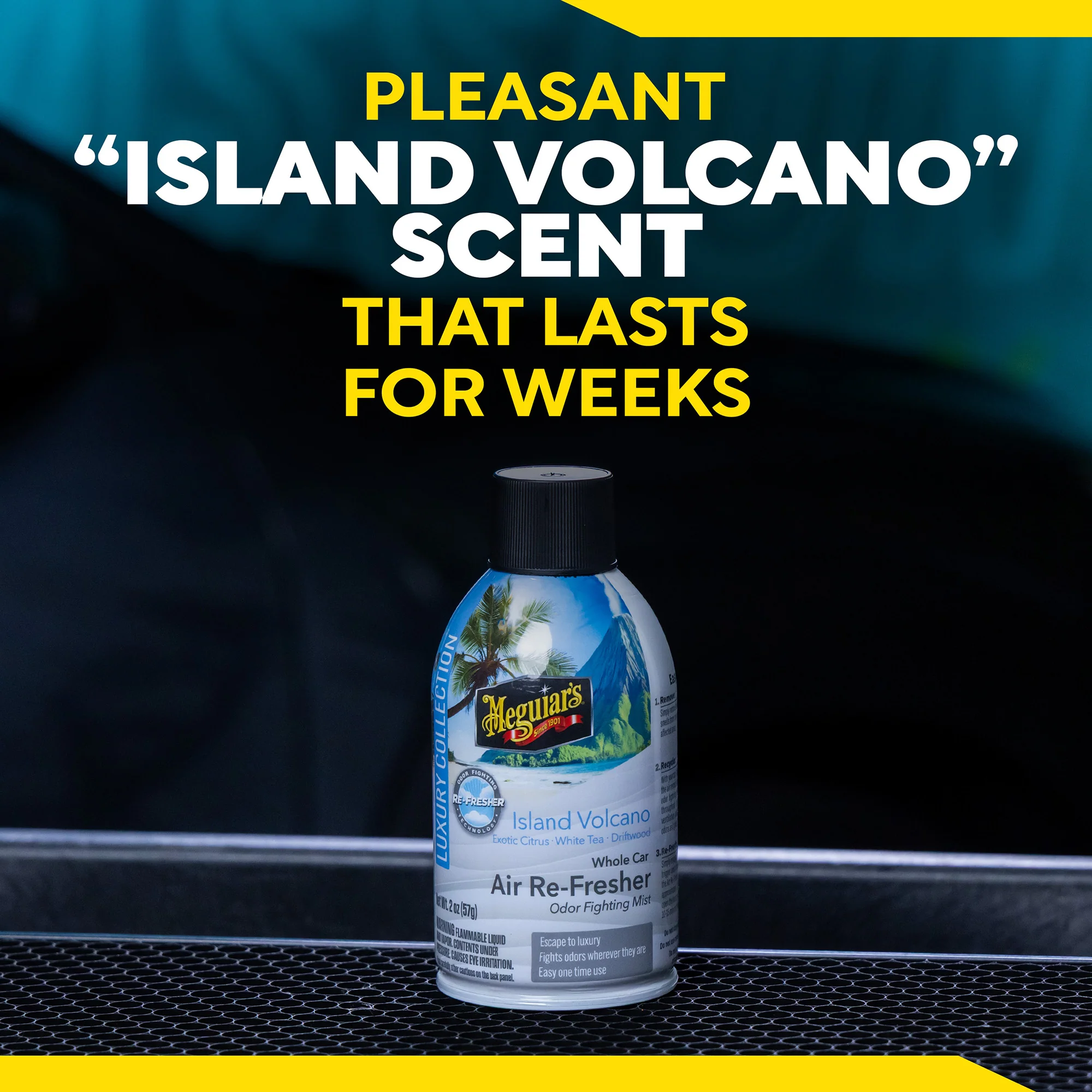 Meguiar's Whole Car Air Refresher Odor Eliminator - Island Volcano Scent - Image 5