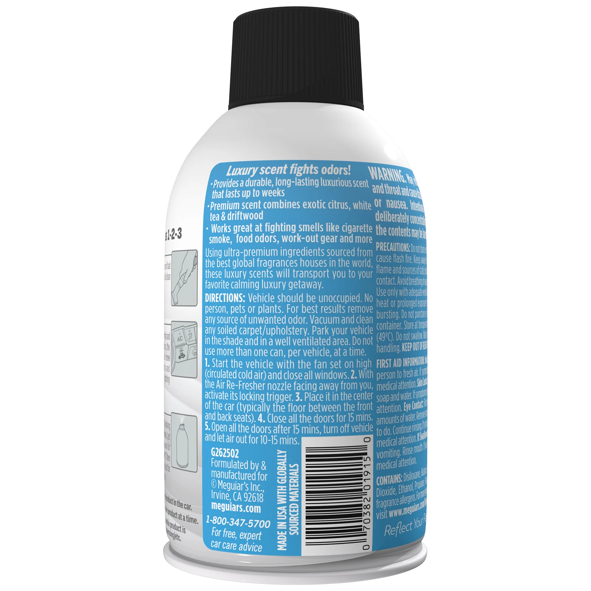 Meguiar's Whole Car Air Refresher Odor Eliminator - Island Volcano Scent - Image 9