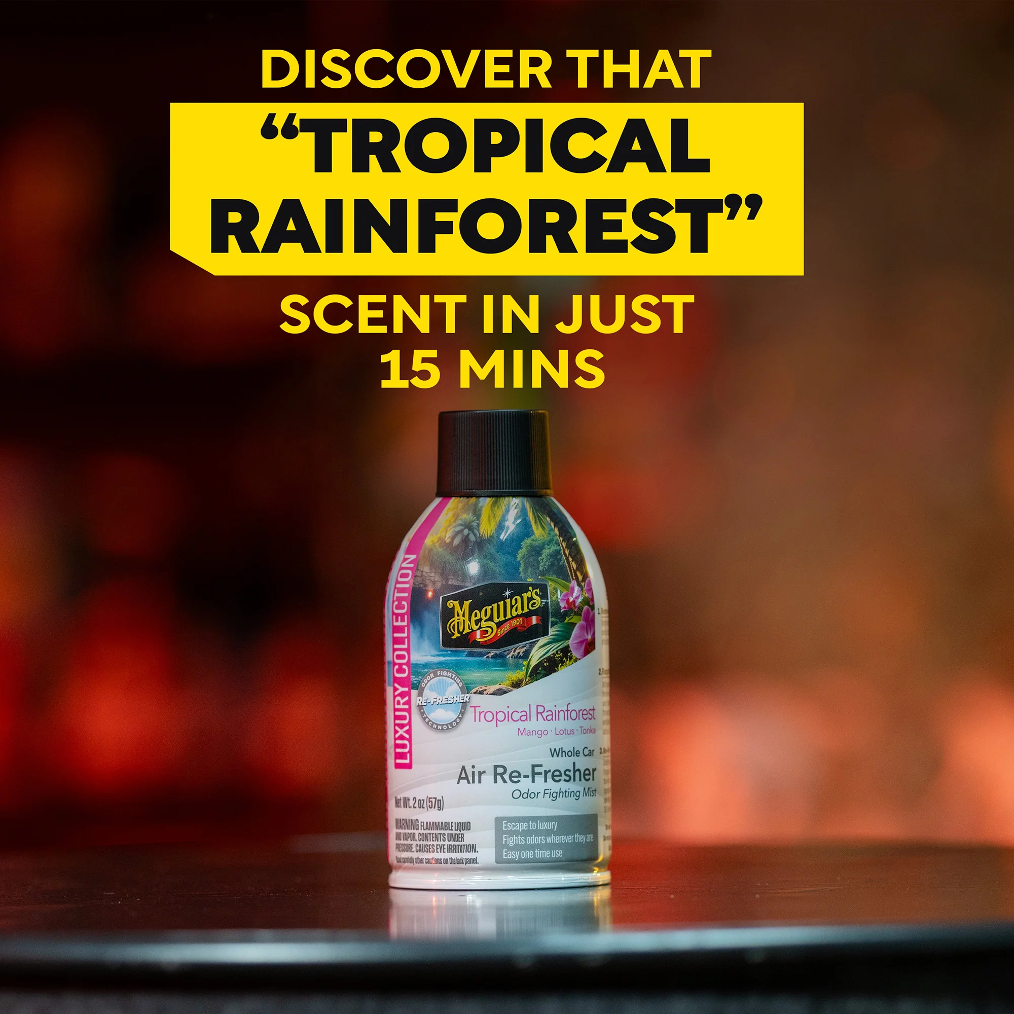 Meguiar's Whole Car Air Refresher Odor Eliminator - Tropical Rainforest Scent - Image 8